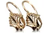 Earrings in Vintage rose 14k gold 585 flower Vintage ven205