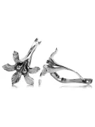 Російські 925 срібні сережки Квітковий вінтажний ven222s