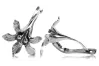 Silver 925 Vintage earrings Flower ven222s