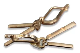 Російська троянда рожева радянська 14к 585 золото СРСР Вінтаж Висячі сережки ven234