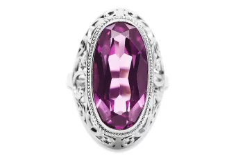 Russische sowjetische Rose 14k 585 Gold Alexandrit Rubin Smaragd Saphir Zirkon Ring vrc014