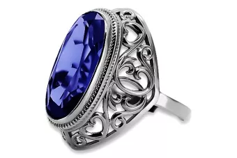 Russische sowjetische Rose 14k 585 Gold Alexandrit Rubin Smaragd Saphir Zirkon Ring vrc014