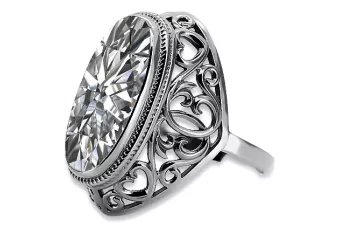 Російська радянська троянда, золото 585 проби, александрит, рубін, смарагд, сапфір, циркон, каблучка vrc014