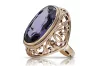 Rose pink 14k gold 585 Alexandrite ring vrc184 Vintage