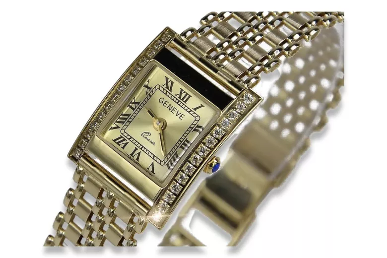 Reloj para hombres de oro Geneve ★ https://zlotychlopak.pl/es/ ★ Pureza de oro 585 333 Precio bajo!