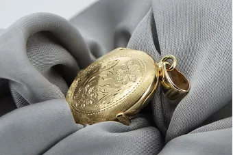 Auksinis pakaba 14k 585 dėžutė ovalas cpn062y