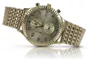 Reloj de mujer en oro con pulsera unisex 14k 585 Geneve mw007y&mbw013y-f