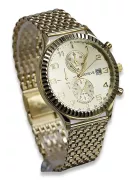 Montre femme en or avec bracelet unisexe 14k 585 Geneve mw007y&mbw013y-f