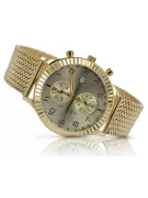 Женские золотые часы с браслетом унисекс 14к 585 Geneve mw007y&mbw014y-f