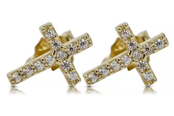 Золотые серьги ★ zlotychlopak.pl ★ Золотой образец 585 333 Низкая цена!