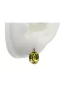 Boucles d'oreilles péridot en or rose 14 carats 585 vec003 Vintage