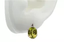 Boucles d'oreilles péridot en or rose 14 carats 585 vec003 Vintage