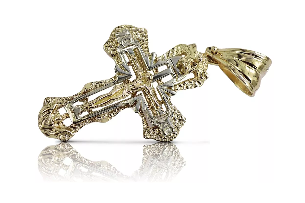 Златен православен кръст ★ russiangold.com ★ злато 585 333 Ниска цена