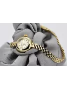 Jaune or 14 carats 585 lady Geveve montre lw084y