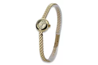 Yellow 14k gold 585 lady Geveve watch lw084y