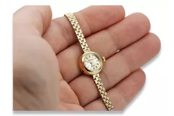 Yellow 14k gold 585 lady Geveve watch lw084y