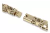 Yellow 14k gold Square Excellent solid chain cc102y