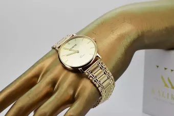 Χρυσό ανδρικό ρολόι Geneve ★ złotychlopak.pl ★ Καθαρό χρυσό 585 333 Χαμηλή τιμή!