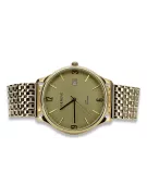 Gold men's watch Geneve ★ zlotychlopak.pl ★ Gold purity 585 333 Low Price!