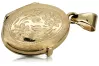 Original yellow 14k gold beautiful oval pendant cpn062y