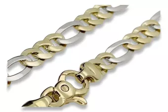 Zlatý náramek 14k 585 Italský New Figaro CB042YW
