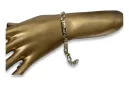 Italienisch Gelb 14 Karat Gold Neues Figaro Armband cb042yw