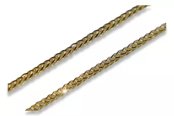 Italian yellow 585 14k gold Spiga chain cc036y