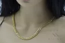 Italian yellow 585 14k gold Spiga chain cc036y