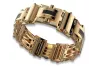 Italian yellow Unique 14k 585 gold man's bracelet cb126yw