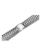 14K White Gold Men's Watch Bracelet mbw012w