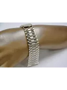 White 14k gold man's 14k 585 watch bracelet mbw012w