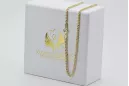 Italienische gelbe 14-Karat-585-Gold-Seilkette cc019y