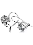 Vintage earrings made of 14k 585 rose gold setting vec145