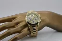 Złoty zegarek z bransoletą męski 14k Geneve mw014ydgb&mbw015y