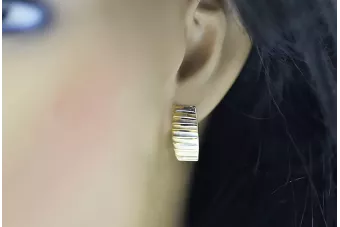 Pendientes de oro de 14k ★ https://zlotychlopak.pl/es/ ★ Oro fino 585 333 ¡Barato!