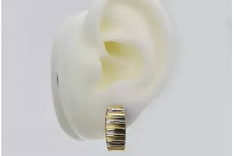 Pendientes de oro de 14k ★ https://zlotychlopak.pl/es/ ★ Oro fino 585 333 ¡Barato!